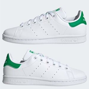 🐺Adidas Stan Smith White Green Sneakers